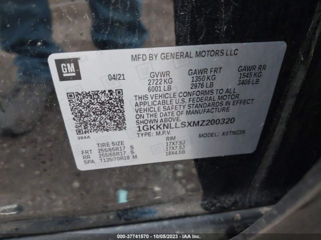1GKKNLLSXMZ200320 GMC Acadia At4