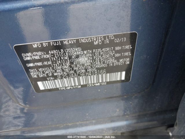 JF2SJAAC9EH418166 Subaru Forester 2.5i