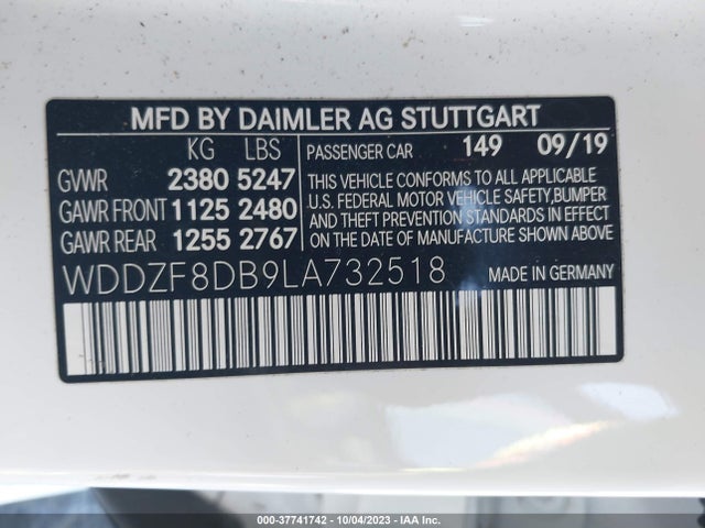 WDDZF8DB9LA732518 Mercedes-Benz E 350