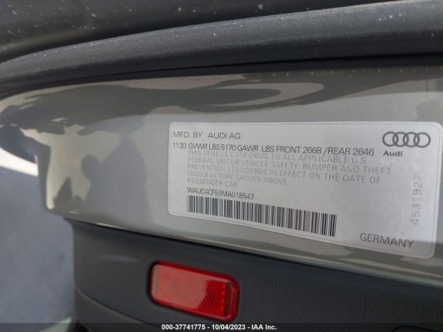 WAUC4CF59MA018547 Audi S5 Sportback Premium Plus Tfsi Quattro Tiptronic