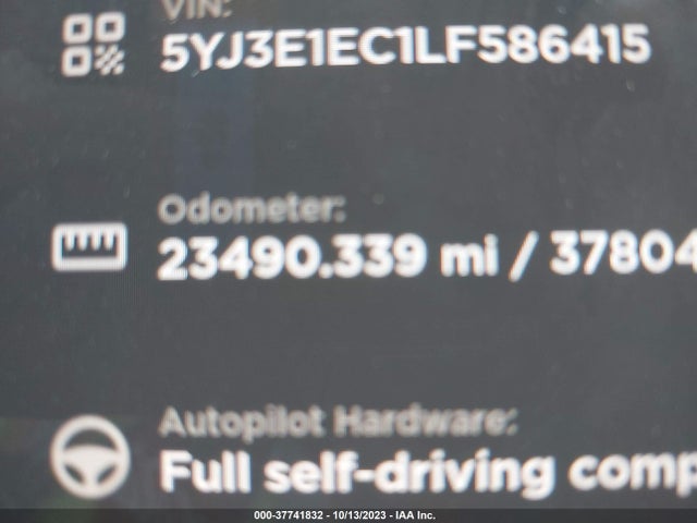 Tesla Model 3 Performance 2020 5YJ3E1EC1LF586415 Image 14