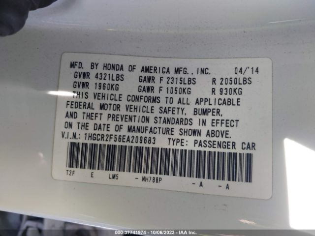 1HGCR2F56EA209683 Honda Accord Sedan Sport