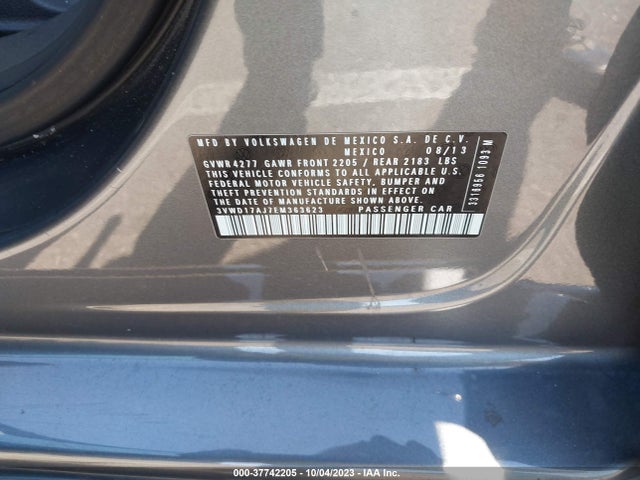 3VWD17AJ7EM363623 Volkswagen Jetta Sedan Se