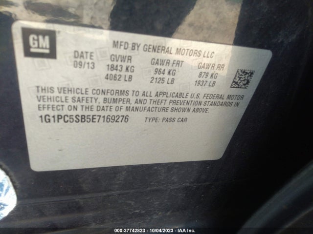 2014 CHEVROLET CRUZE 1G1PC5SB5E7169276 Photo 8