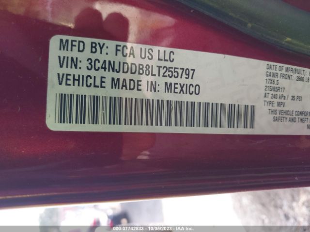 3C4NJDDB8LT255797 Jeep Compass Trailhawk