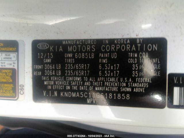 KNDMA5C11G6181858 KIA Sedona L
