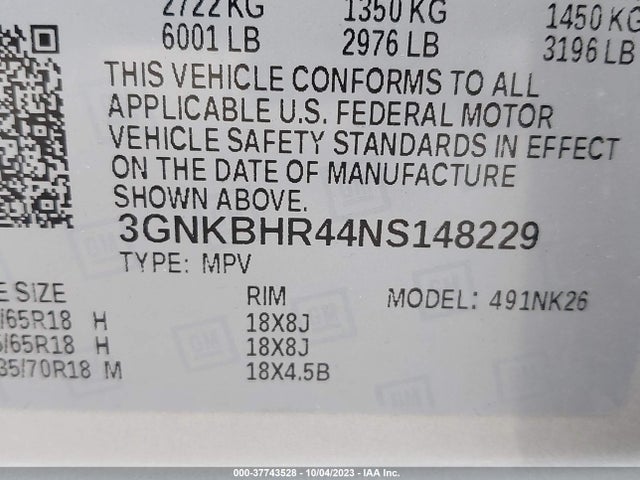 Chevrolet Blazer Lt 2022 3GNKBHR44NS148229 Image 9