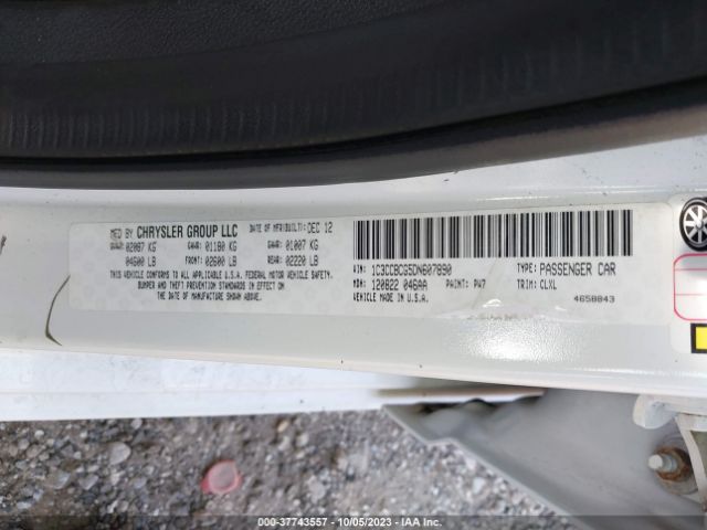 2013 CHRYSLER 200 1C3CCBCG5DN607890 Photo 8