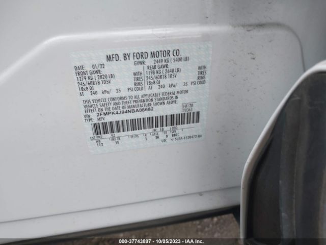 2FMPK4J94NBA08682 Ford Edge Sel/st-line