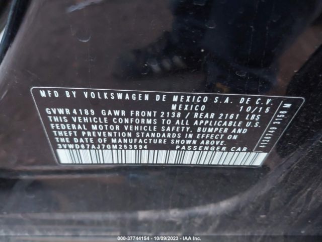2016 VOLKSWAGEN JETTA SEDAN 3VWD67AJ7GM253594 Photo 8