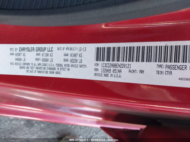 Dodge AVENGER SE 2014 1C3CDZAB8EN220121 Image 9
