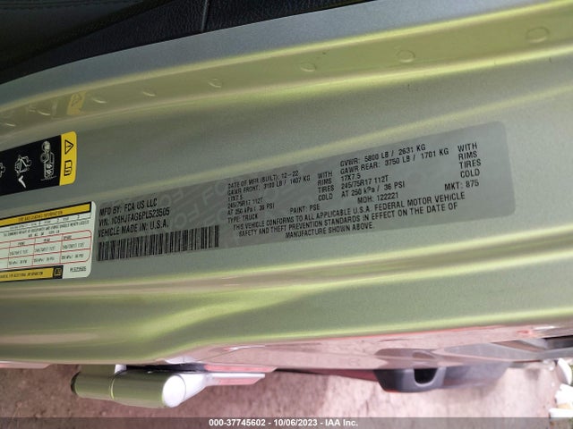 Jeep Gladiator Sport S 2023 1C6HJTAG6PL523505 Image 15