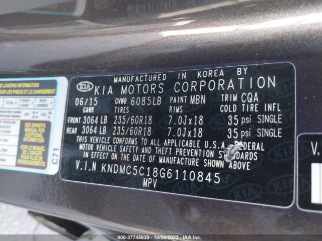 KNDMC5C18G6110845 KIA SEDONA EX