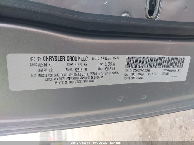 Dodge Charger Se 2015 2C3CDXBG4FH726988 Image 9