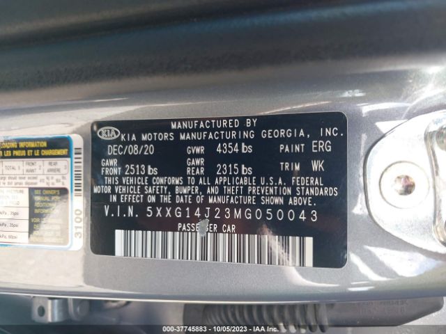 5XXG14J23MG050043 KIA K5 LXS