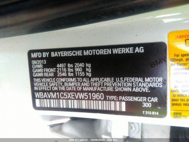 WBAVM1C5XEVW51960 BMW X1 Sdrive28i