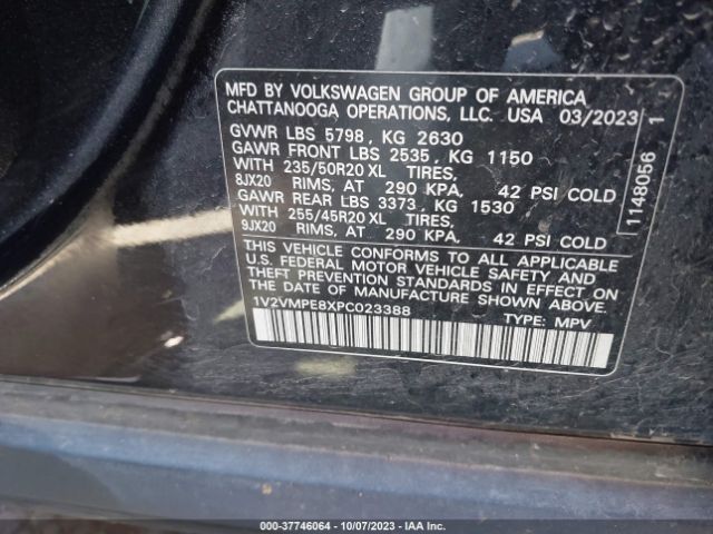 1V2VMPE8XPC023388 Volkswagen Id.4 Pro/pro S