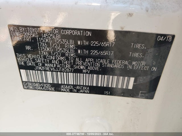 Toyota RAV4 LE 2018 JTMZFREV6JJ182877 Image 9