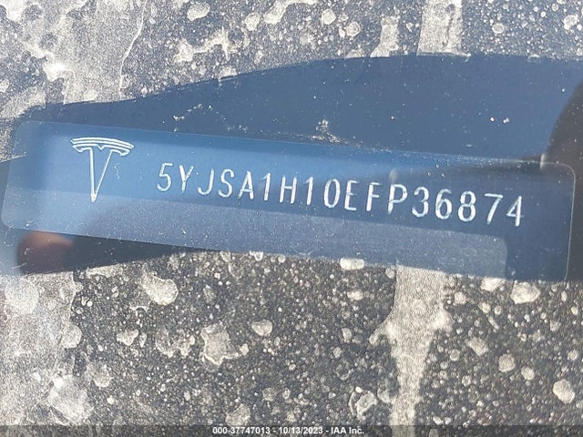 5YJSA1H10EFP36874 Tesla Model S 60 Kwh Battery/p85