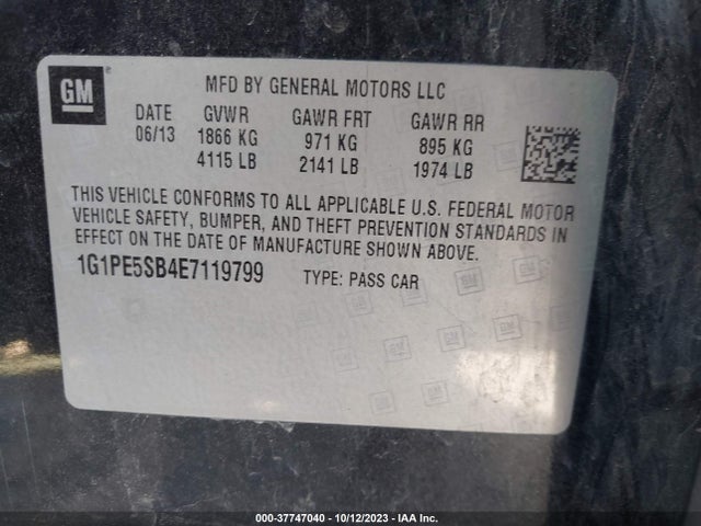 Chevrolet Cruze 2lt 2014 1G1PE5SB4E7119799 Image 9