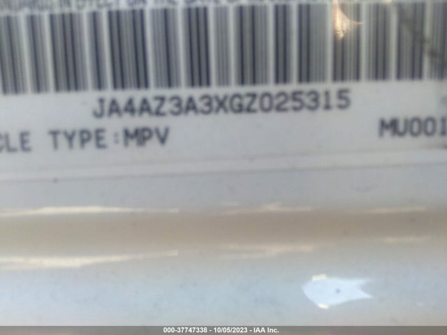 JA4AZ3A3XGZ025315 Mitsubishi Outlander Se/sel/es