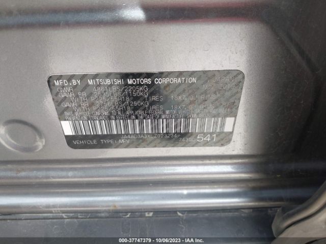 2020 MITSUBISHI OUTLANDER JA4AD3A3XLZ023234 Photo 8