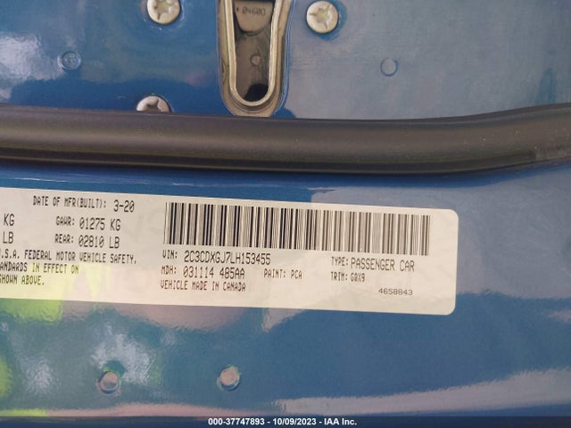 Dodge Charger Scat Pack Rwd 2020 2C3CDXGJ7LH153455 Image 9