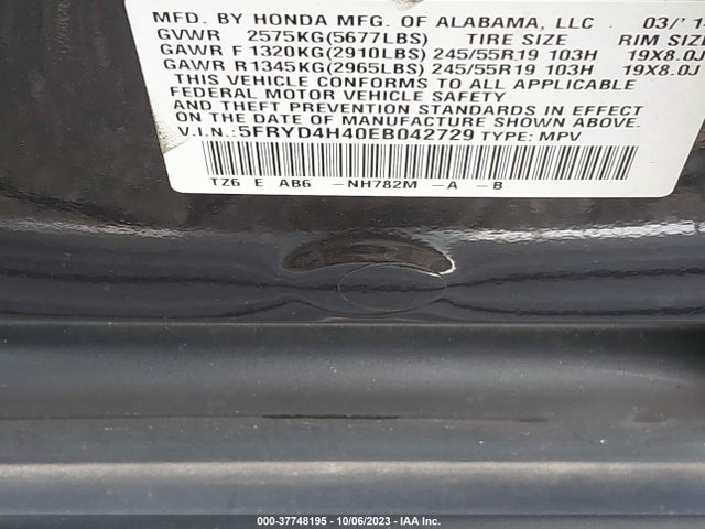 Acura Mdx Technology Package 2014 5FRYD4H40EB042729 Image 9