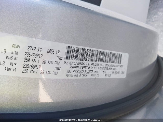 Chrysler Pacifica Touring L Plus 2018 2C4RC1EG7JR322667 Image 9