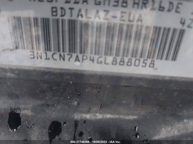 Nissan Versa S Plus 2016 3N1CN7AP4GL888058 Image 9