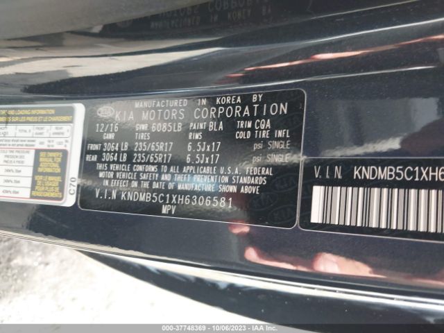 KNDMB5C1XH6306581 KIA SEDONA LX