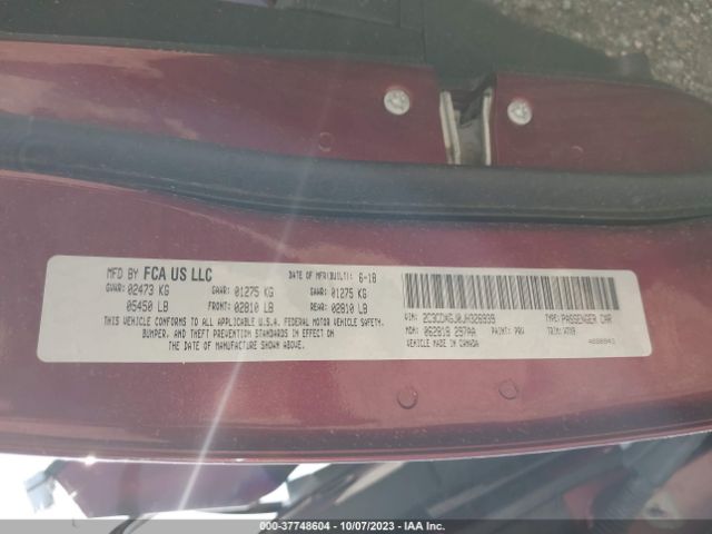 2C3CDXGJ0JH326939 Dodge Charger R/t Scat Pack
