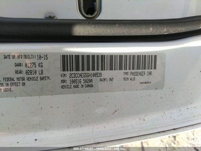 2C3CCAEG5GH100539 Chrysler 300