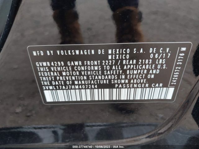 3VWL17AJ7HM407264 Volkswagen Jetta 1.8t Sel/1.8t Sel Premium