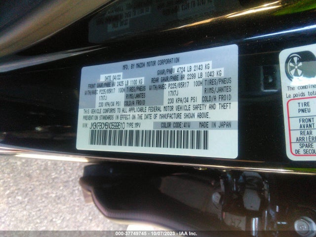 Mazda Cx-5 2.5 S Preferred Package 2022 JM3KFBCM5N0599610 Image 9