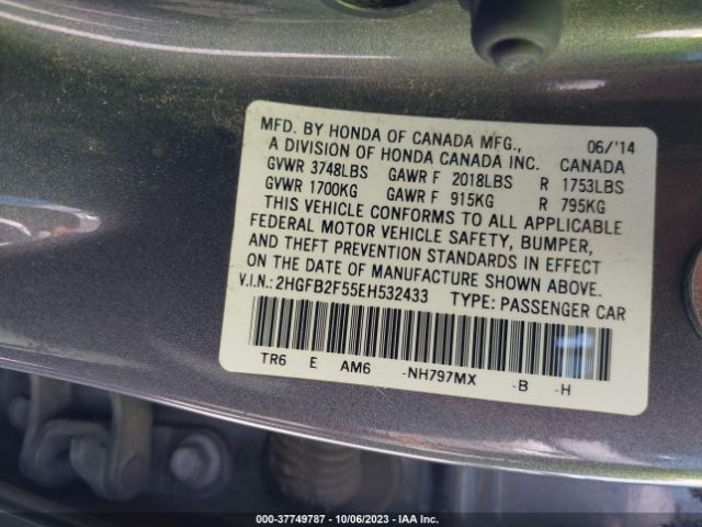 2HGFB2F55EH532433 Honda Civic Sedan Lx