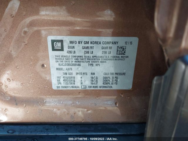 KL4CJDSB5GB591466 Buick Encore Premium