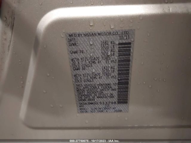 5N1AL0MM1EC513798 Infiniti QX60