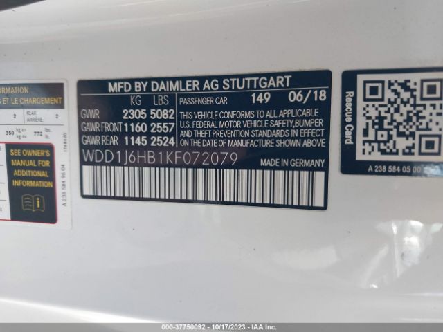WDD1J6HB1KF072079 Mercedes-Benz E-class E 450