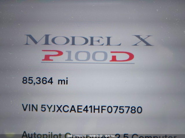 Tesla Model X P100d 2017 5YJXCAE41HF075780 Image 14