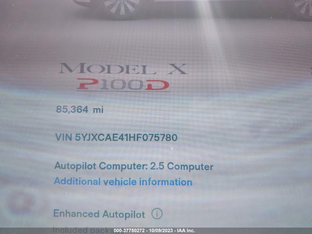 Tesla Model X P100d 2017 5YJXCAE41HF075780 Image 7