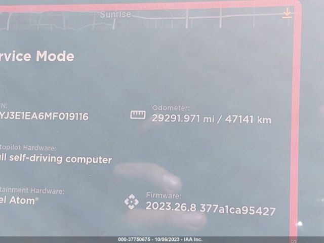 5YJ3E1EA6MF019116 Tesla Model 3 Standard Range Plus