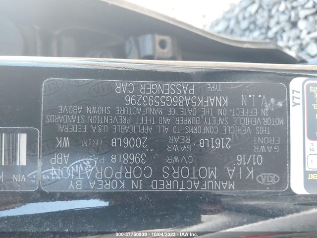 KIA Forte 5-door Lx 2016 KNAFK5A86G5593296 Image 9