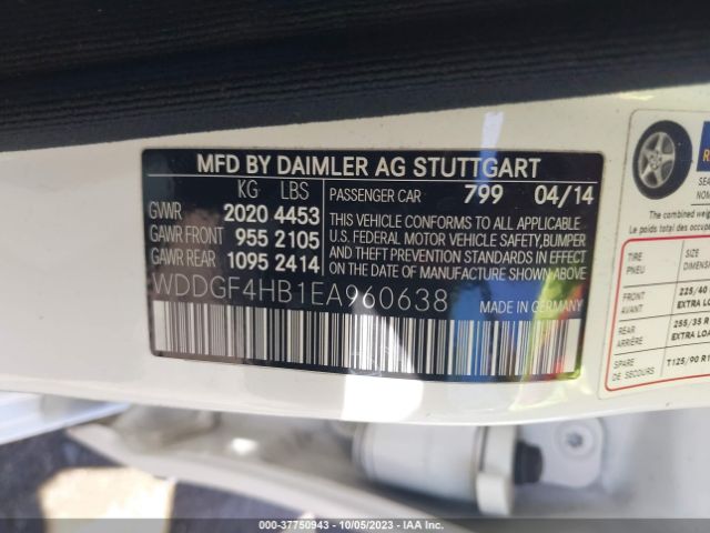 WDDGF4HB1EA960638 Mercedes-Benz C-class C 250