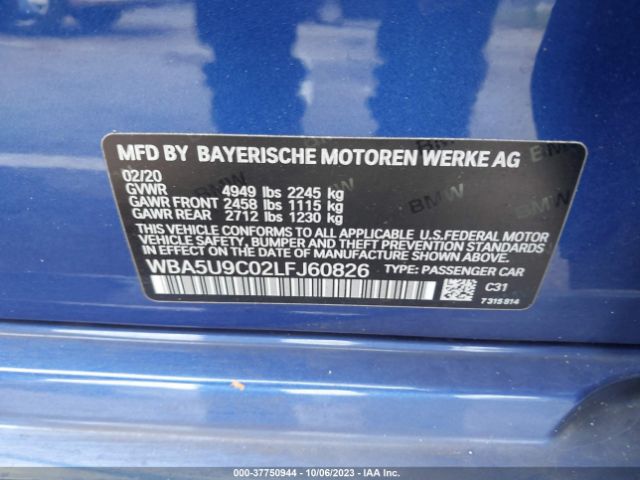WBA5U9C02LFJ60826 BMW 3 Series M340i Xdrive