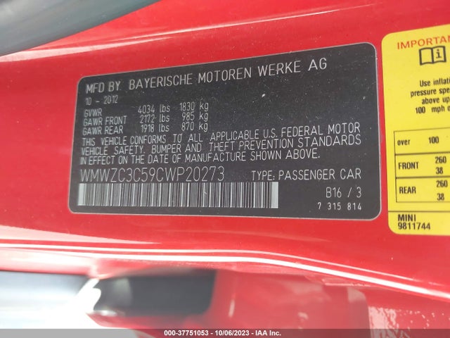2012 MINI COOPER COUNTRYMAN WMWZC3C59CWP20273 Photo 8