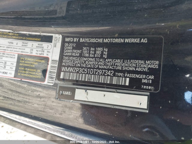 2013 MINI COOPER CONVERTIBLE WMWZP3C51DT297342 Photo 8