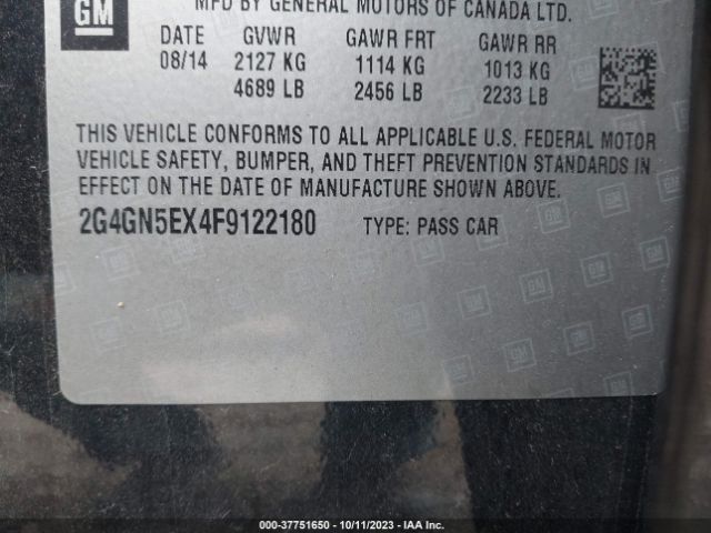 2G4GN5EX4F9122180 Buick Regal Premium I
