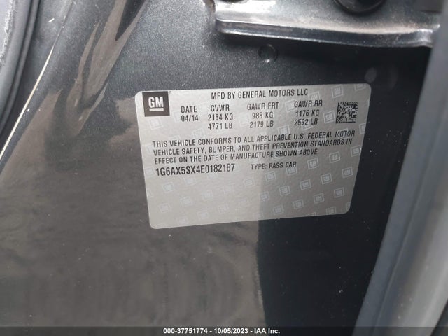 1G6AX5SX4E0182187 Cadillac CTS LUXURY