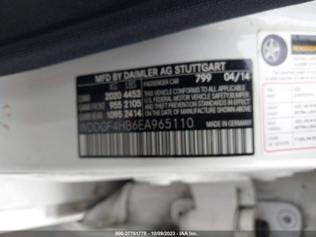 WDDGF4HB6EA965110 Mercedes-Benz C-class C 250